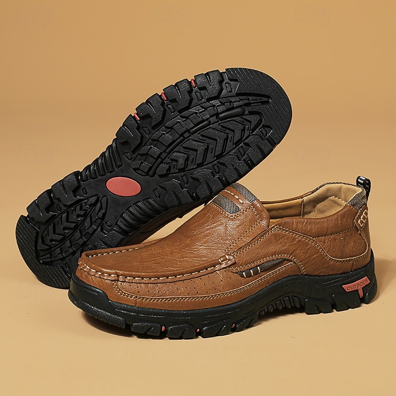 Mocasini casual maro pentru bărbați, cu vârf moale, model resort, încălțăminte confortabilă pentru călătorii și vacanțe, pentru timpul liber zilnic 2026 - $46.99 –P2