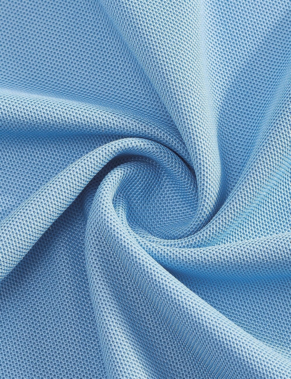 Per uomo Maglia da golf Polo Piqué Casuale Affari Colletto Polo a Coste Manica Corta Moda Essenziale Tinta unica Blocco di colori Bottoni Estate Primavera & Autunno Vestibilità regolare Blu azzurro del 2026 a $16.49 –P3