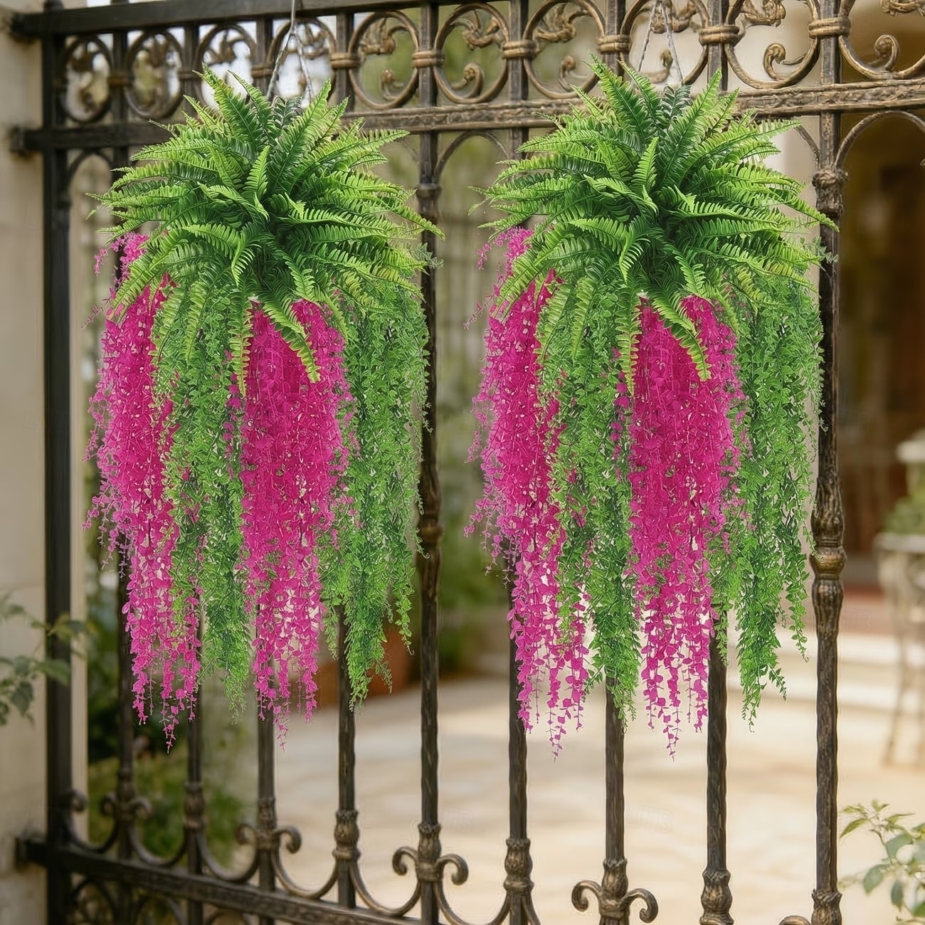 סט לתליית קיר מלאכותי של 4 שרכים ואקליפטוסים, קישוט מודרני לגינה ולפטיו, מושלם לאביב, יום האהבה, יום האם 2026 - $18.99 –P8