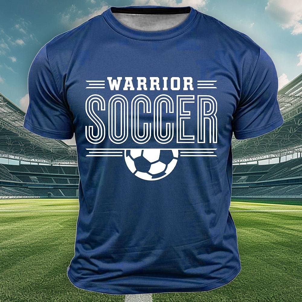 2026 International Soccer Cup Global Football Tournament Men's Warrior Soccer Text Graphic Half Ball Sporty Athletic Fan T-Shirt Short Sleeve Crew Neck Regular Fit Match Day Training Designer Clothing 2026 - $19.99 –P1