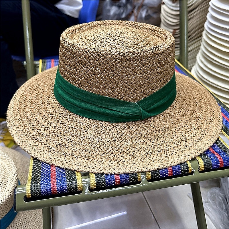 Klobouky Polyester Sláma Slamák Sluneční klobouk koktejl Svatební Dovolená Čajový dýchánek Dostih Elegantní Vinobraní Ochrana proti slunci S Stuhy Přílba Pokrývky Hlavy 2026 - $17.49 –P8