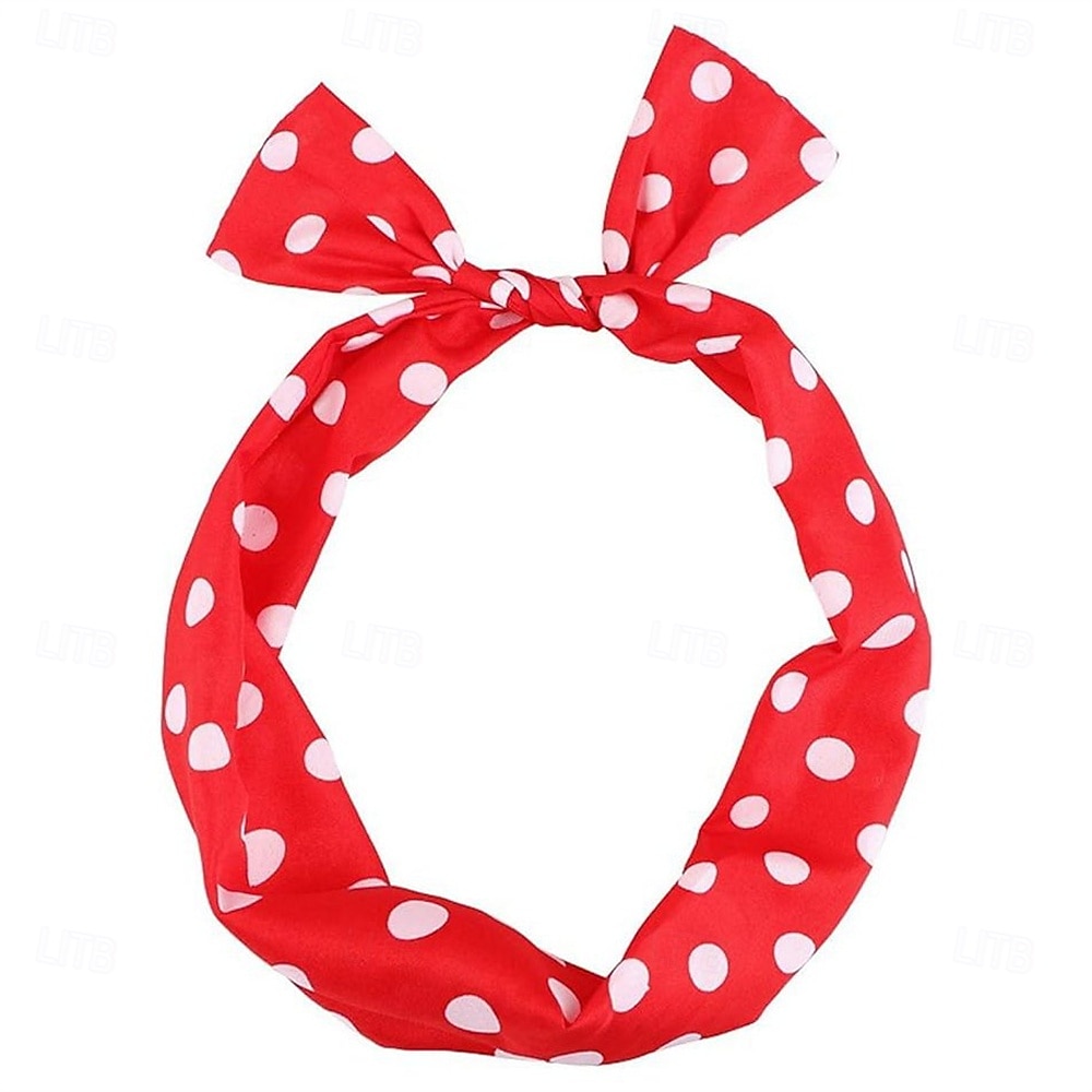 Set 1950er Retro Vintage Rockabilly Halskette Stirnband Zubehörset mit Zubehör Tupfen Kostüm Damen Karneval Valentinstag Teegesellschaft Alltagstauglich Retro-Mottoparty Erwachsene Ohrringe Halskette 2026 - $18.99 –P2