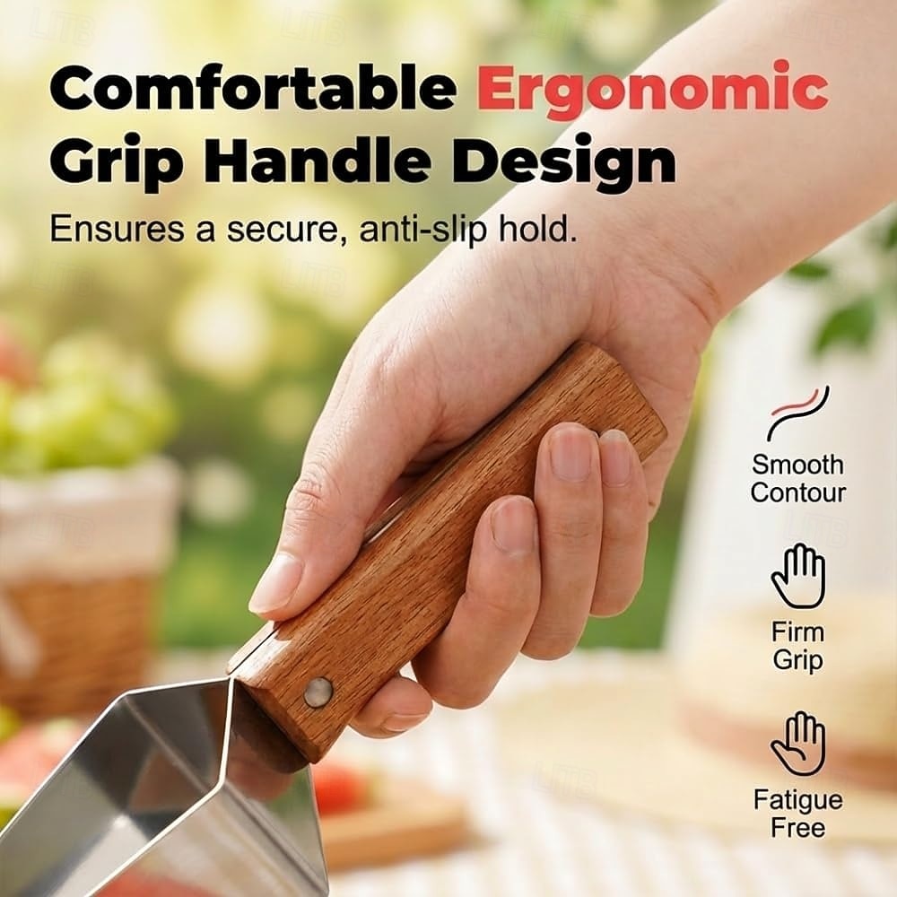 3 Pcs Triangle Watermelon Cutter, Stainless Steel Watermelon Slicer with Wooden Handle Melon Slicer, Stainless Steel Watermelon Slicer Tool for Home Kitchen Camping Picnic 2026 - $15.99 –P4