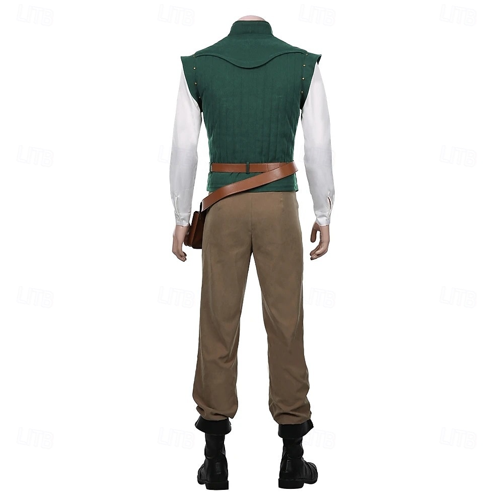 Zestaw Średniowieczne Renesansowa fantazyjny Spodnie Kamizelka Pasek taliowy z akcesoriami Łucznik Elf Ranger Strój na bal maskowy Męskie Fantasy Halloween Karnawał Bal maskowy Targi Renesansu LARP 2026 - $77.99 –P4