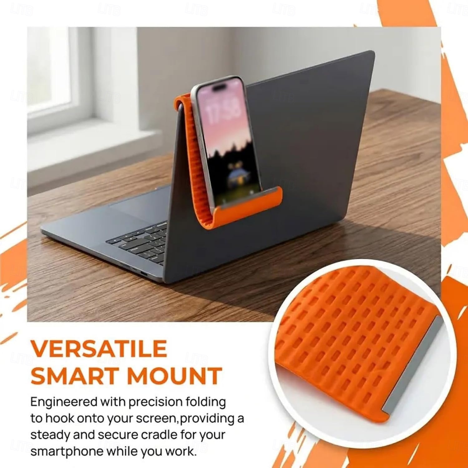 Portable Silicone Phone Stand for Travel, Compact Foldable Tablet Holder for Plane and Desk, Flexible Non-Slip Mobile Phone Stand for All Smartphones and iPads, Travel Essential Accessory 2026 - $13.99 –P4