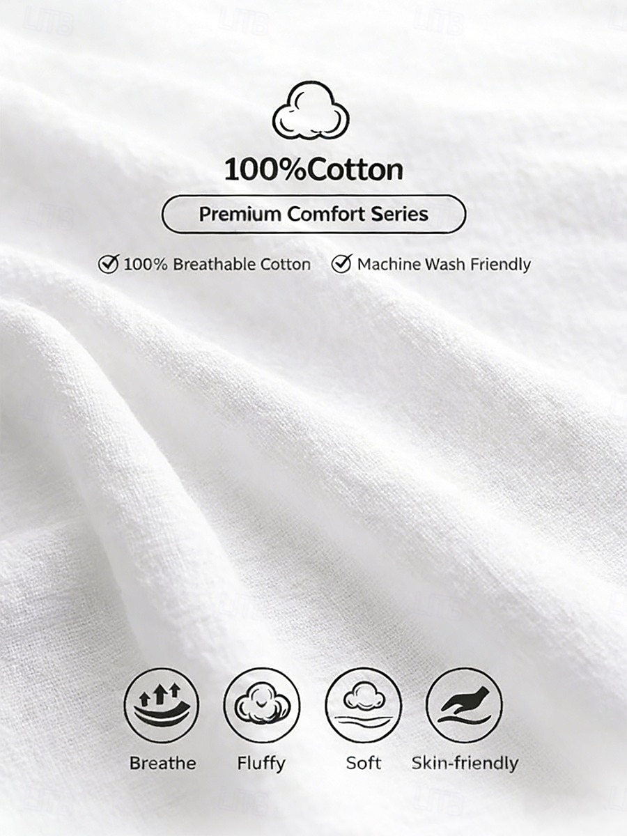 Blusa de mujer 100% algodón con botones, color liso, para uso diario informal, manga 3/4, cuello en V, tops regulares, para uso diario, negro, blanco, rojo, naranja, verde, verano, primavera, otoño 2026 - $27.99 –P2