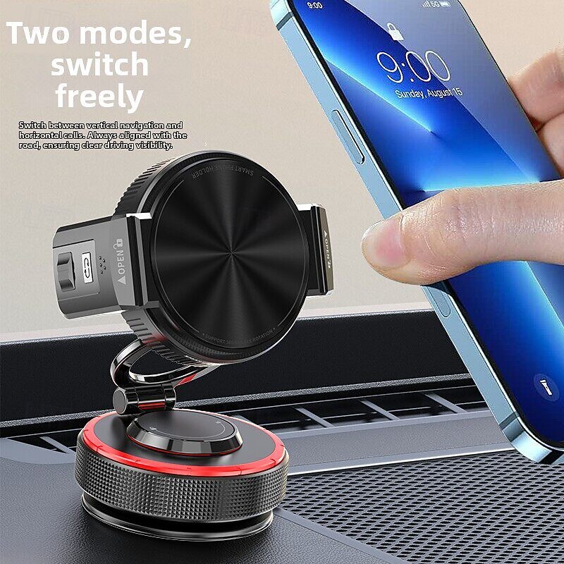 Nano Suction Car Phone Mount, Super Stable Dashboard Cell Phone Holder for Car, 360° Rotation Foldable Portable Phone Stand Anti-Shake Compatible with iPhone 17 16 15 14 Pro Max, Samsung Galaxy S26 2026 - $29.99 –P4