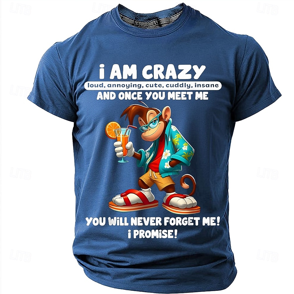 Męskie Śmieszne Podkoszulek Krótki rękaw Podkoszulek Druk 3D Półgolf Koszula Moda Designerskie Prosty Codzienny Impreza Ulica Czerwony Lato Wiosna Odzież S M L XL XXL XXXL 2026 - $18.99 –P18