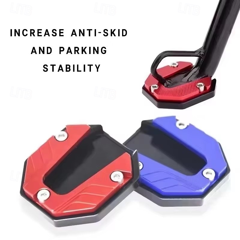 5 Pack Motorcycle Kickstand Pad - Universal Aluminum Side Stand Foot Support Base, Anti-Slip Enlarged Parking Pad for Soft Ground, fits Motorbike Scooter, Easy Installation, 2 Inch Wide 2026 - $15.99 –P3