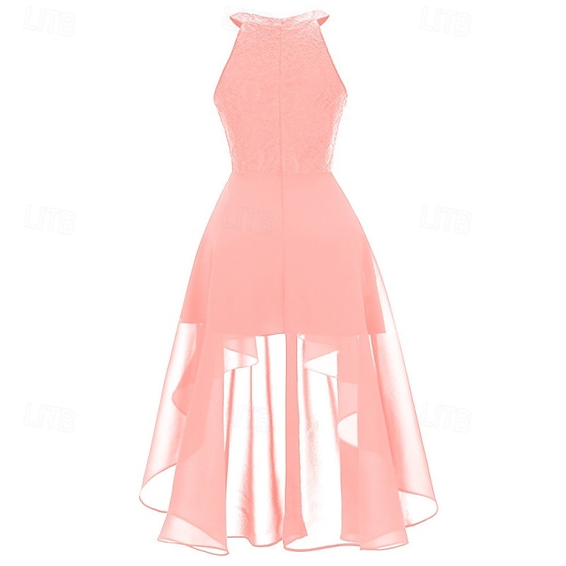 Women's Midi Dress Chiffon Dress Casual Dress Elegant Fashion Modern Outdoor Vacation Party Regular Fit Plain Sleeveless Halter Neck Blue Pink Purple Summer Spring 2026 - $39.99 –P8