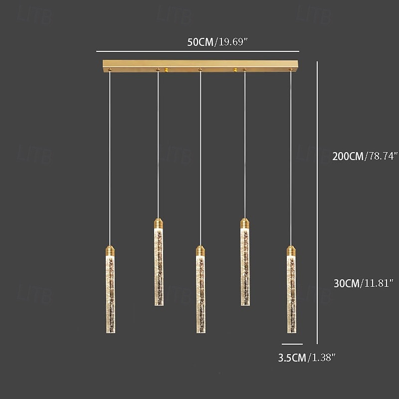 10 cm Design de Cluster Desenho Único Luzes Pingente Metal Galvanizar Moderno Estilo nórdico 85-265V de 2026 por $61.99 –P3