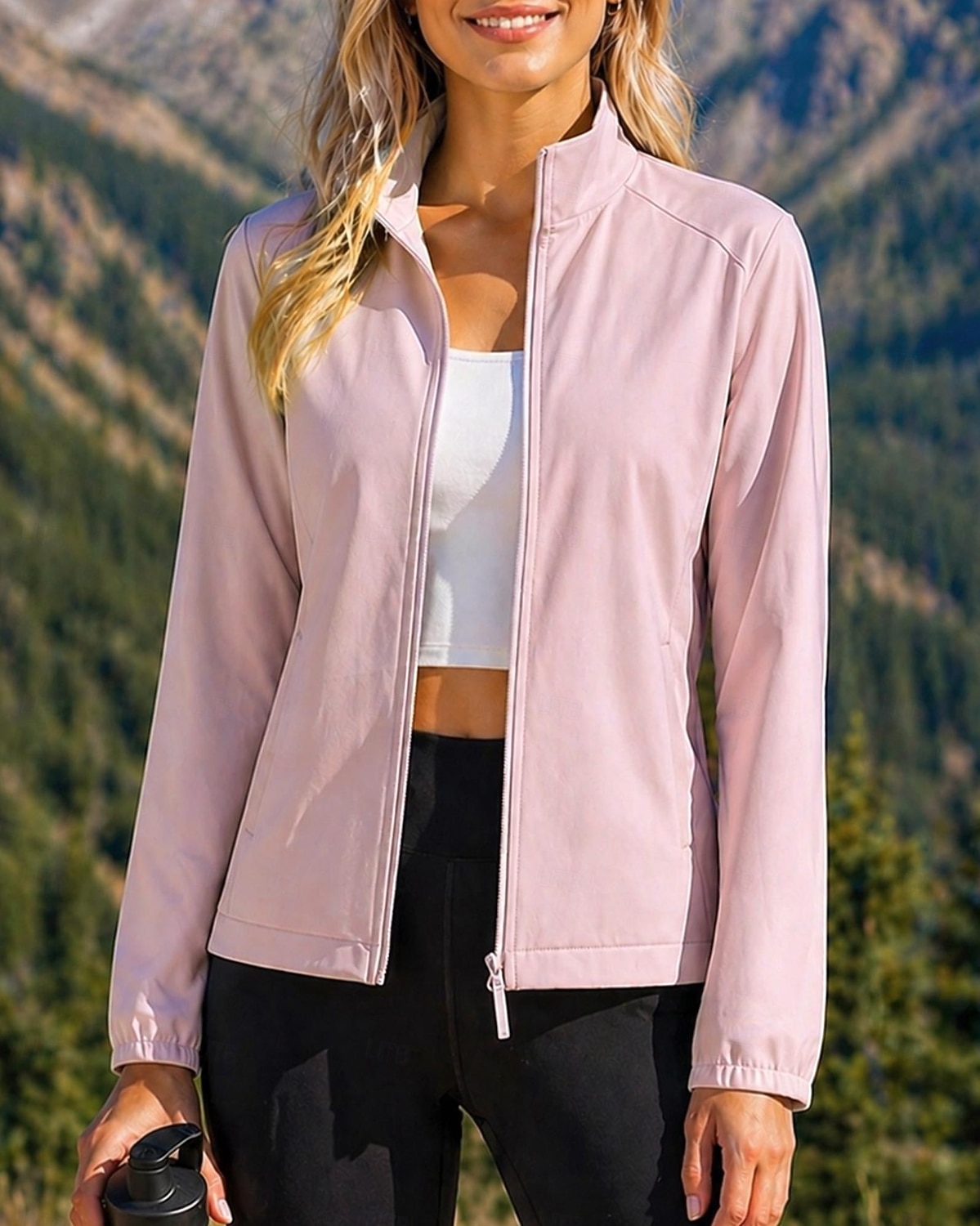 Women's Windbreaker Softshell Jacket Hiking Jacket Outdoor Sun Protection Quick Dry Lightweight Breathable Hiking Outfits Hiking Clothes Summer Spring Jacket Climbing Camping / Hiking / Caving Solid 2026 - $34.99 –P6