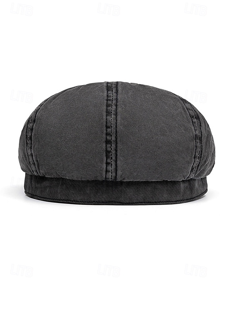 Men's Washed Cotton Newsboy Cap, Multi-Color Adjustable Ivy Flat Beret Hat for Travel, Vacation, Outdoor Activities and Everyday Casual Wear 2026 - $14.99 –P7