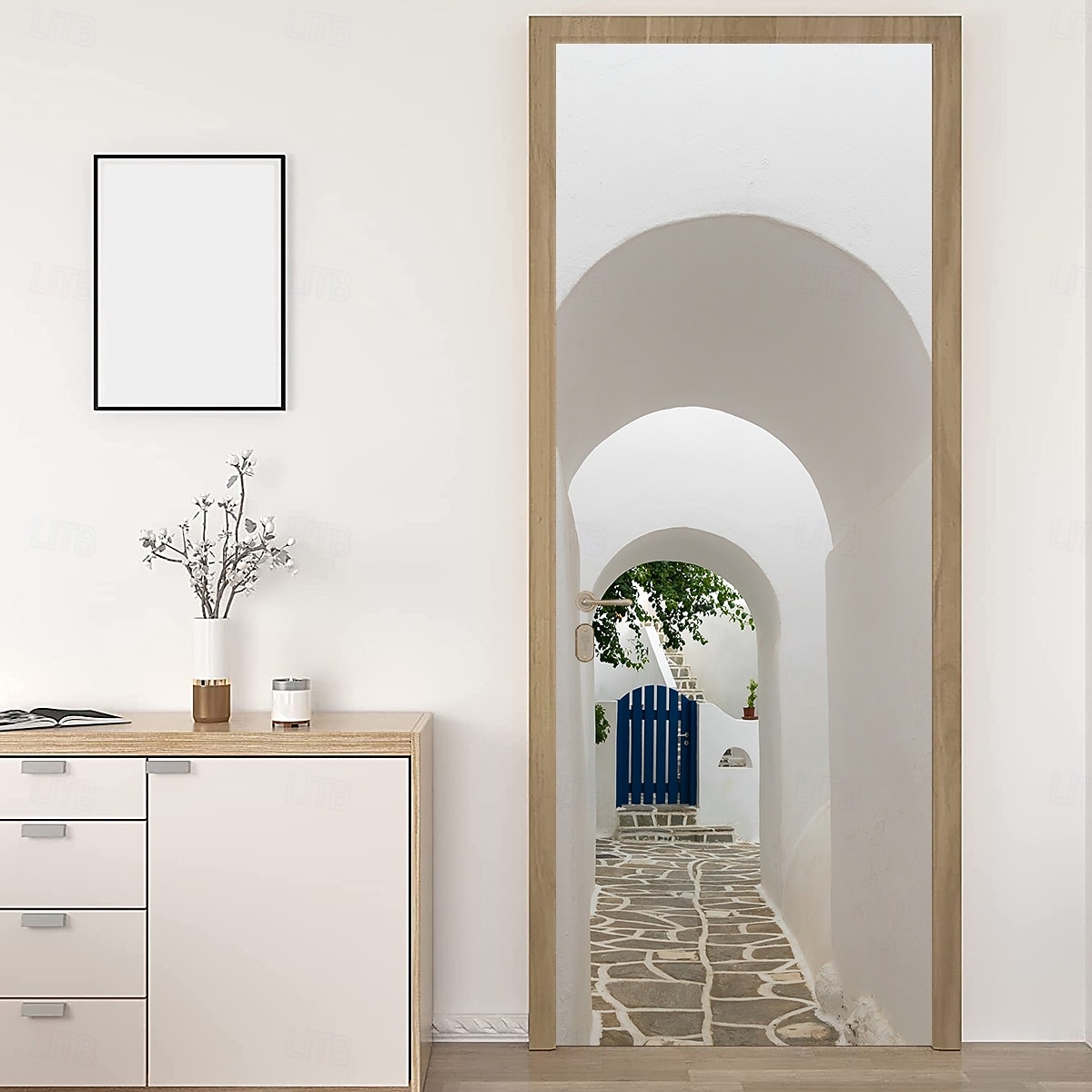 Verwijderbare zelfklevende pvc-deursticker, decoratieve sticker voor muur en deur. &Glazen sticker voor slaapkamer, woonkamer, badkamer, kamer – 30,3 x 78,7 inch 2026 - $25.99 –P1