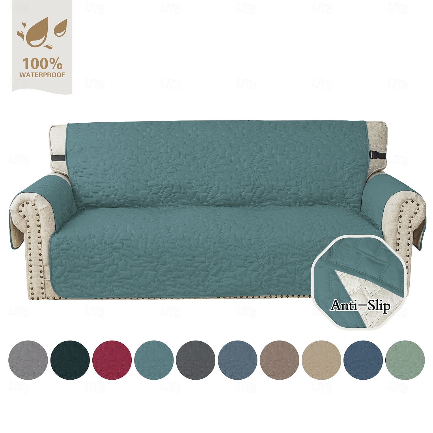 Водонепроницаемый стеганый коврик для дивана с защитой от насекомых, чехол для дивана, полностью закрывающий диван, нескользящий, прочный, для защиты мебели, подходит для использования в любое время 2026 - $37.99 –P6