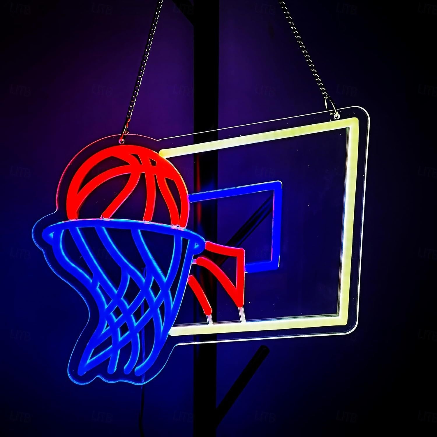 Basketball Neon LED Wall Light, USB Powered Adjustable Brightness, Indoor Bedroom, Gaming Room, Game Room, Esports Room, Man Cave, Kids Room, Teen Boys, Basketball Fans, Birthday, Holiday, Party, Home 2026 - $35.99 –P8