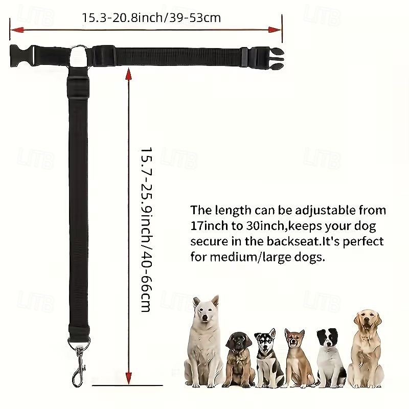 2pc Pet Cat Dog Car Seat Belt Suitable for Universal Safety Buckle Adjustable Safety Rope Dog Car Seat Belts Dog Accessoires 2026 - $15.49 –P9