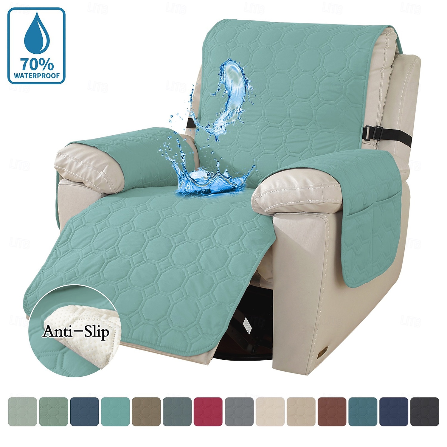 Husă de canapea impermeabilă, rabatabilă, matlasată, pentru animale de companie, din material textil, o singură bucată, acoperire completă, protector de canapea, antiderapant, antipete, protector de mobilier, utilizare în toate anotimpurile, pentru câini  2026 - $37.99 –P11