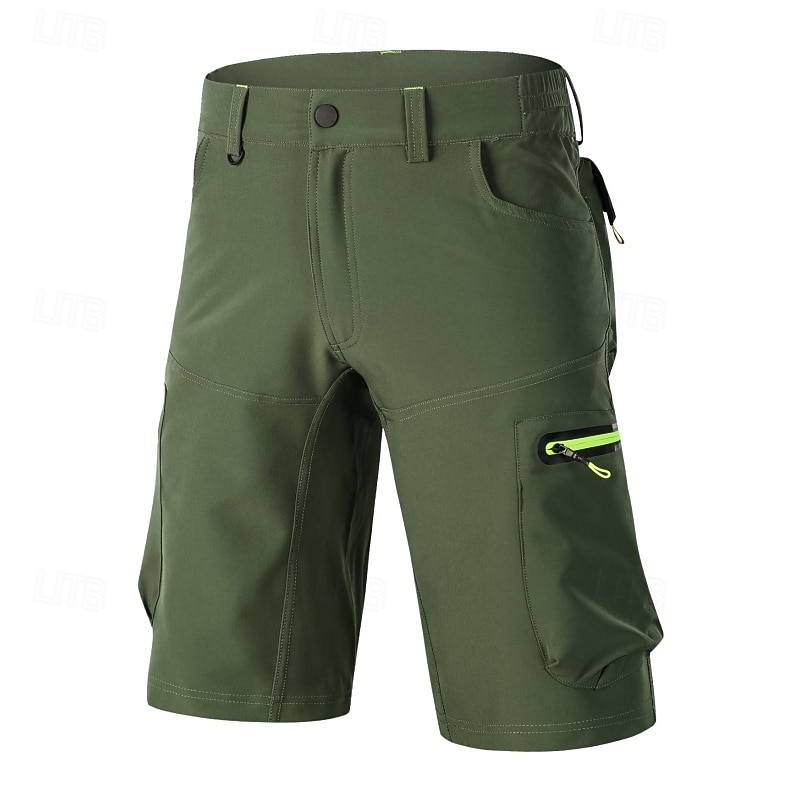 Herre Helfarge MTB-shorts Sykkelshorts Sykkel Shorts Løstsittende shorts Slimfit sport Hurtigtørkende Vanntett Glidelås Pustende Svart Militærgrønn Klær Sykkelklær 2026 - $35.99 –P6