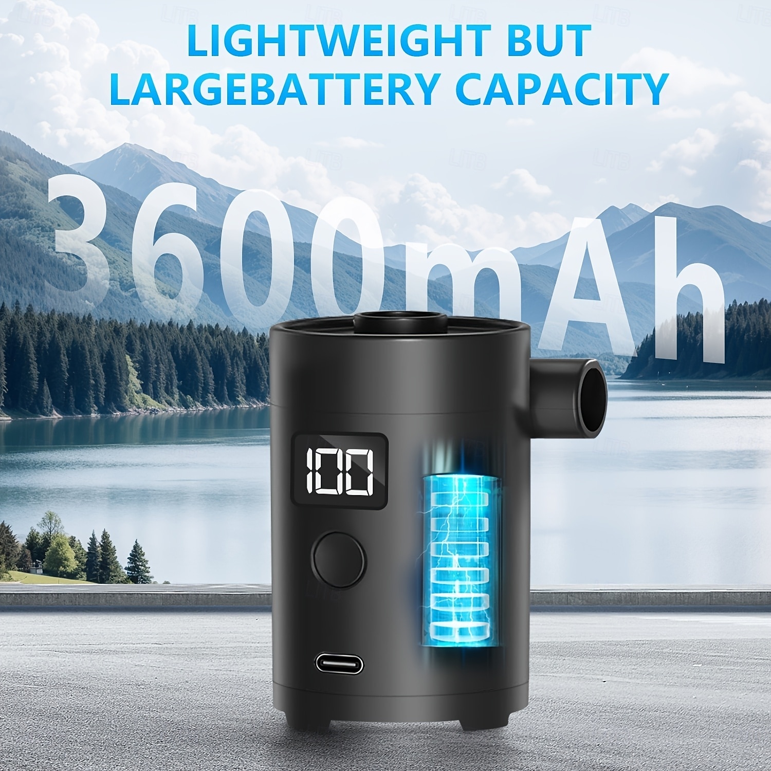 The Outdoor Portable Electric Air Pump Is Equipped With Four Inflatable Nozzles And USB Charging, Serving As Both An Inflator And Deflator. It Is Suitable For Air Mattresses, Boats, Camping Equipment 2026 - $32.99 –P2