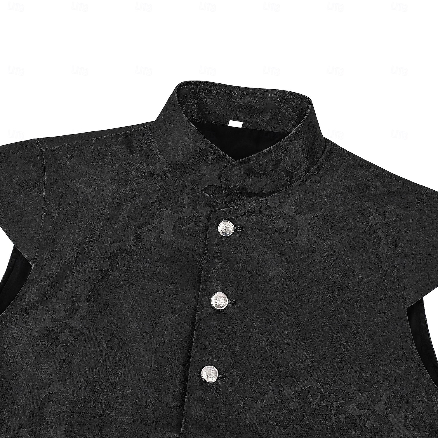 Retro / vintage Kostymer i middelalderstil Renessanse سترة Ermeløs Prins Adelsmann Jacquardvevnad Høy krage Kostyme Herre Royal Maskerade Renessansemesse LARP Voksne Vest 2026 - $50.99 –P7