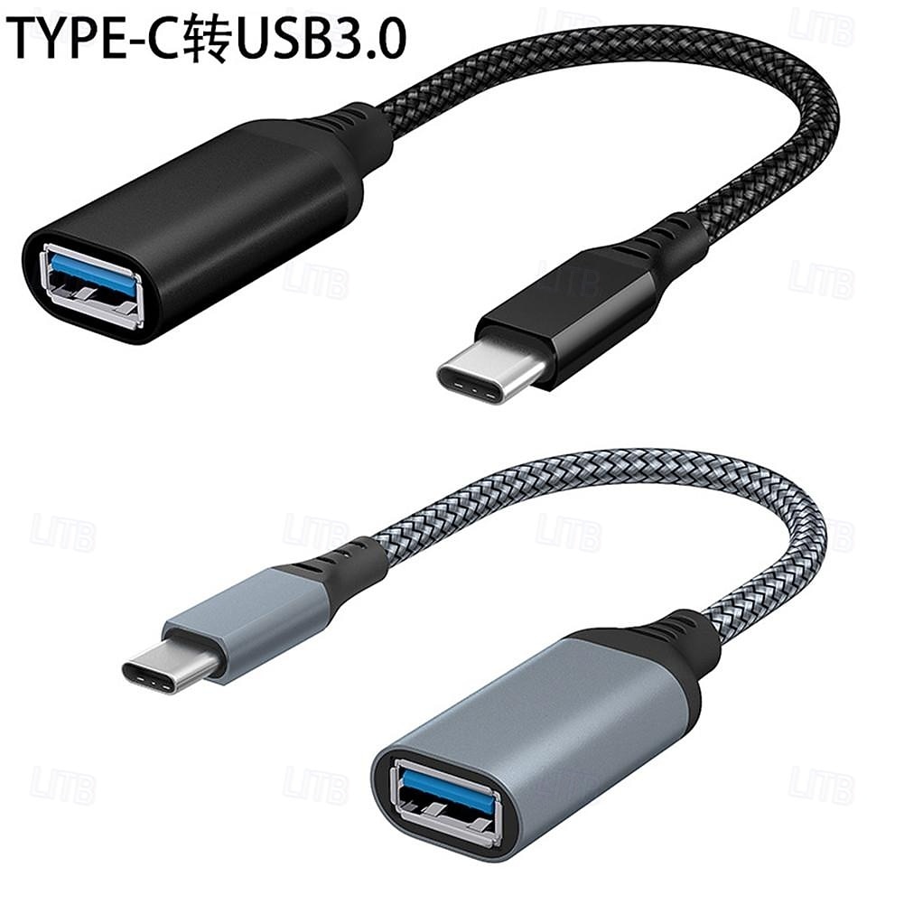 2 Pack USB C to USB 3.0 Adapter OTG Cable, 5Gbps Super Speed Type-C Male to USB-A Female Braided Converter Compatible with MacBook Pro, iPad Pro, Samsung Galaxy S26 S25 Pro Max, Flash Drive, Keyboard 2026 - $16.99 –P1