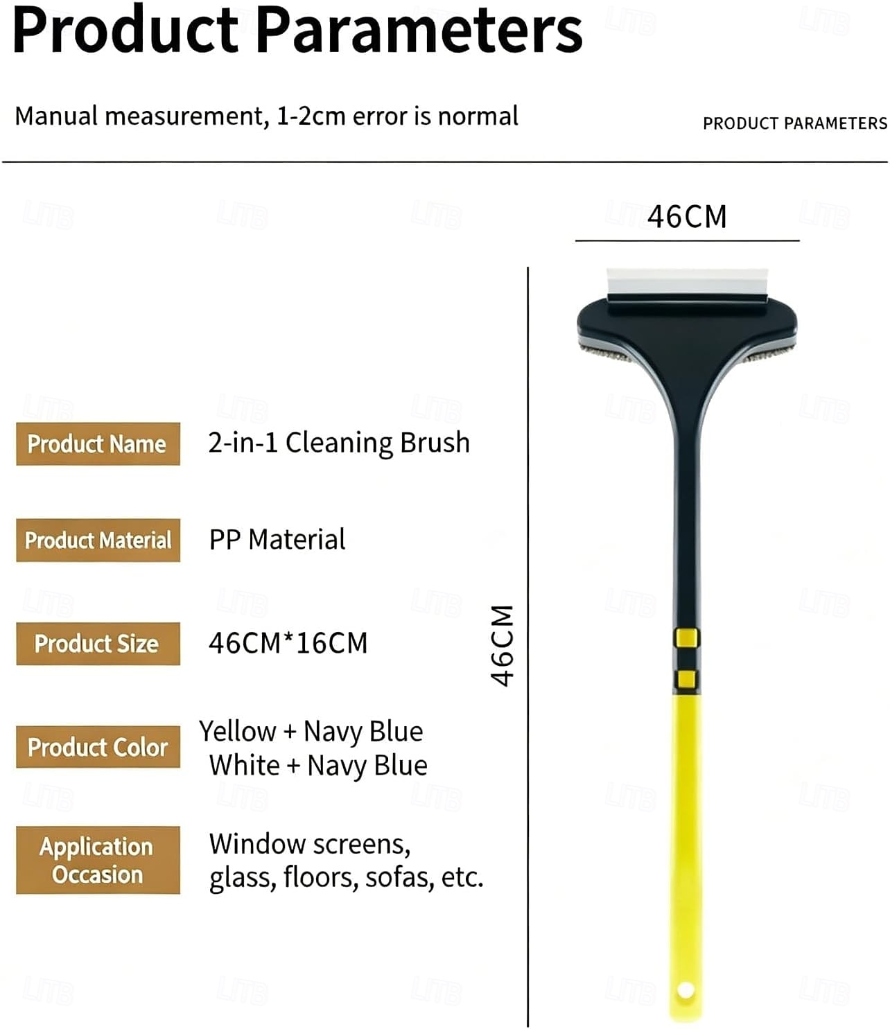 2 Pcs 2-in-1 Window Screen Cleaning Brush Value Set Multifunctional Screen Brush,Mesh Screen Cleaner Mesh Cleaner Brush,Wet and Dry Glass Cleaning Brush 2026 - $15.99 –P1