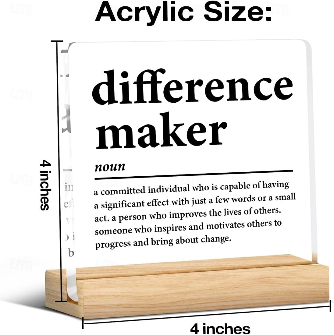 Besondere Geschenke für Lehrer, Trainer, Mentoren, Chefs und Führungskräfte; Dankeschön-Geschenke für Kollegen, Mitarbeiter, Frauen und Männer; Motivierendes Acrylschild für Büro, Schreibtisch oder 2026 - $9.99 –P4