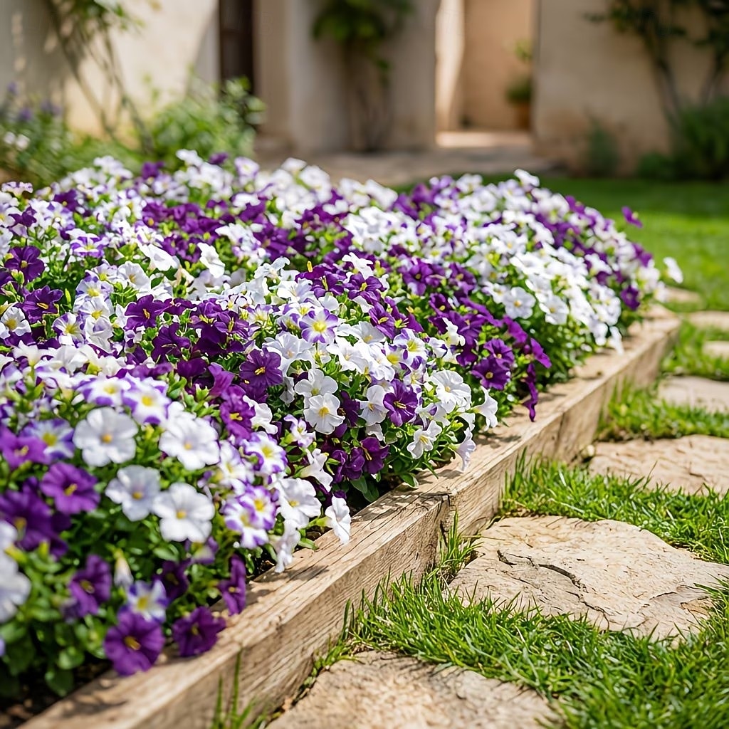 30 flores artificiales con margaritas en degradado de tres colores, perfectas para la decoración de jardines exteriores en primavera. &Decoración de temporada de verano, apta para uso 2026 - $14.99 –P7
