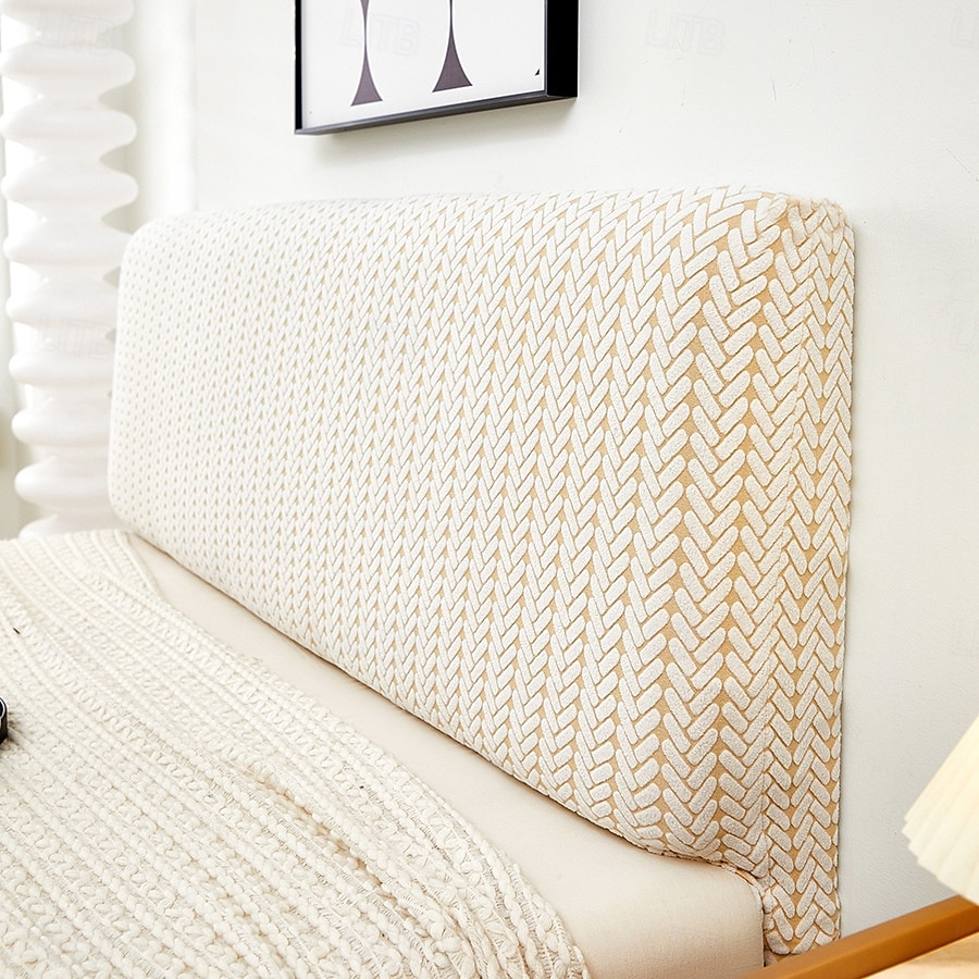 Capa de cabeceira espessa em jacquard com cobertura total e à prova de poeira. Protetor de cabeceira em jacquard espesso para cama. de 2026 por $25.99 –P5