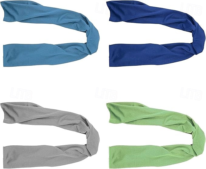 4 Packs Cooling Towel (31.5"x 12"), Ice Towel, Microfiber, Soft Breathable Chilly Towel Stay Cool for Yoga, Sport, Gym, Workout, Camping, Fitness, Running, Workout & More Activities (Multicolor) 2026 - $21.99 –P1