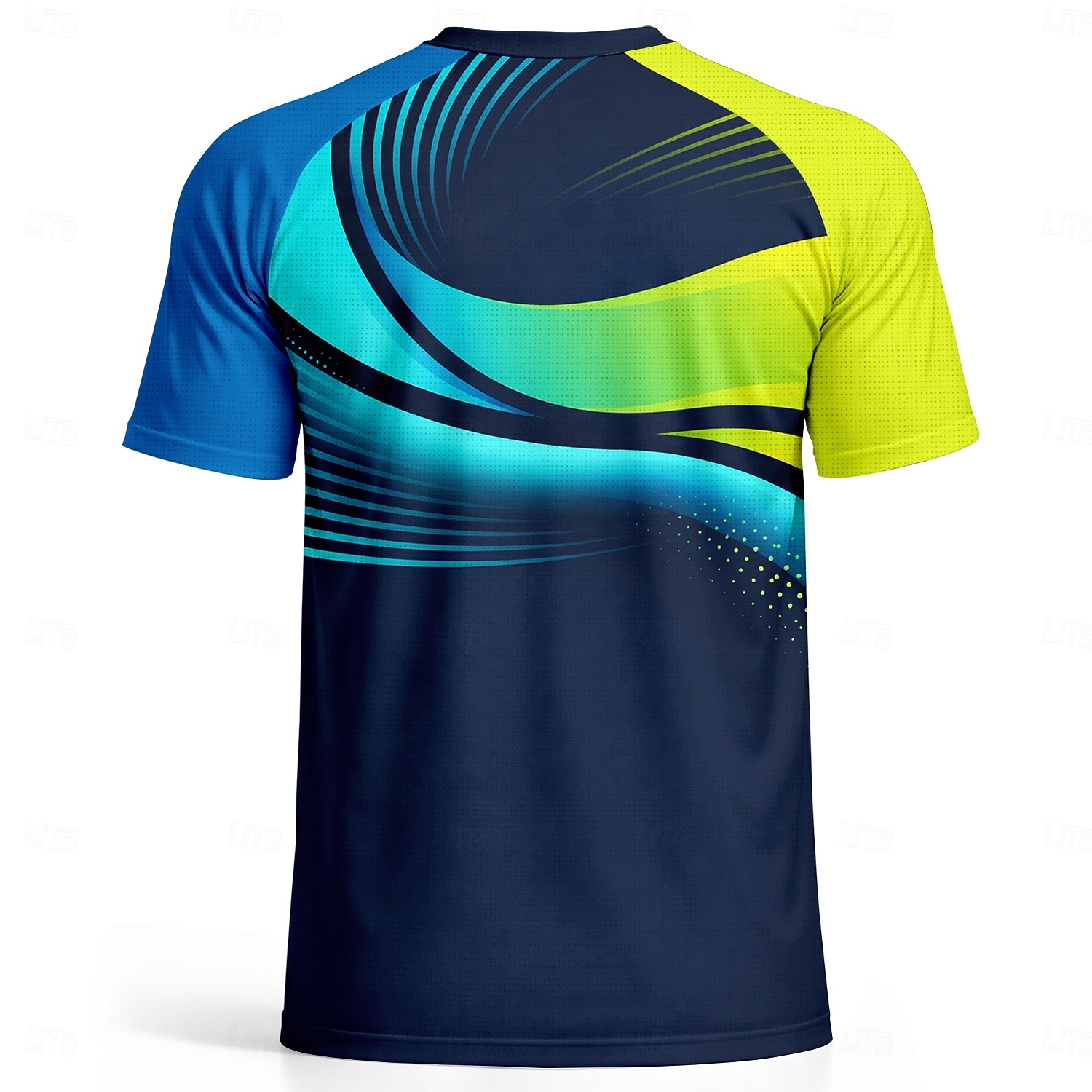 Uniseks Geometrisch Brazilië Voetbalzomer Wereldwijde wedstrijd Truien Hardloopshirt Zomer Kleurenblok Korte mouw UPF 50 Sneldrogend Ademend Informeel Hardlopen Joggen Fitness blauw Sportkleding 2026 - $18.99 –P4