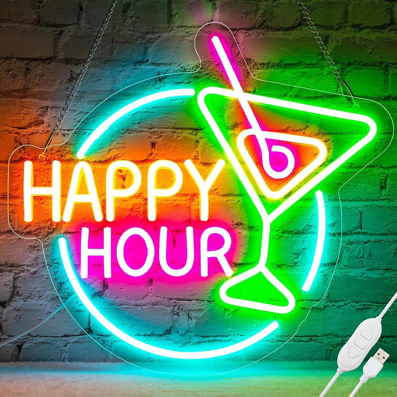 Neonový LED nápis pro koktejlový bar, nastavitelný jas napájený přes USB, svítící párty světlo pro vnitřní bary, restaurace, hospody, salónky, domácí bary, noční kluby, jídelny, párty a ambientní 2026 - $35.99 –P11