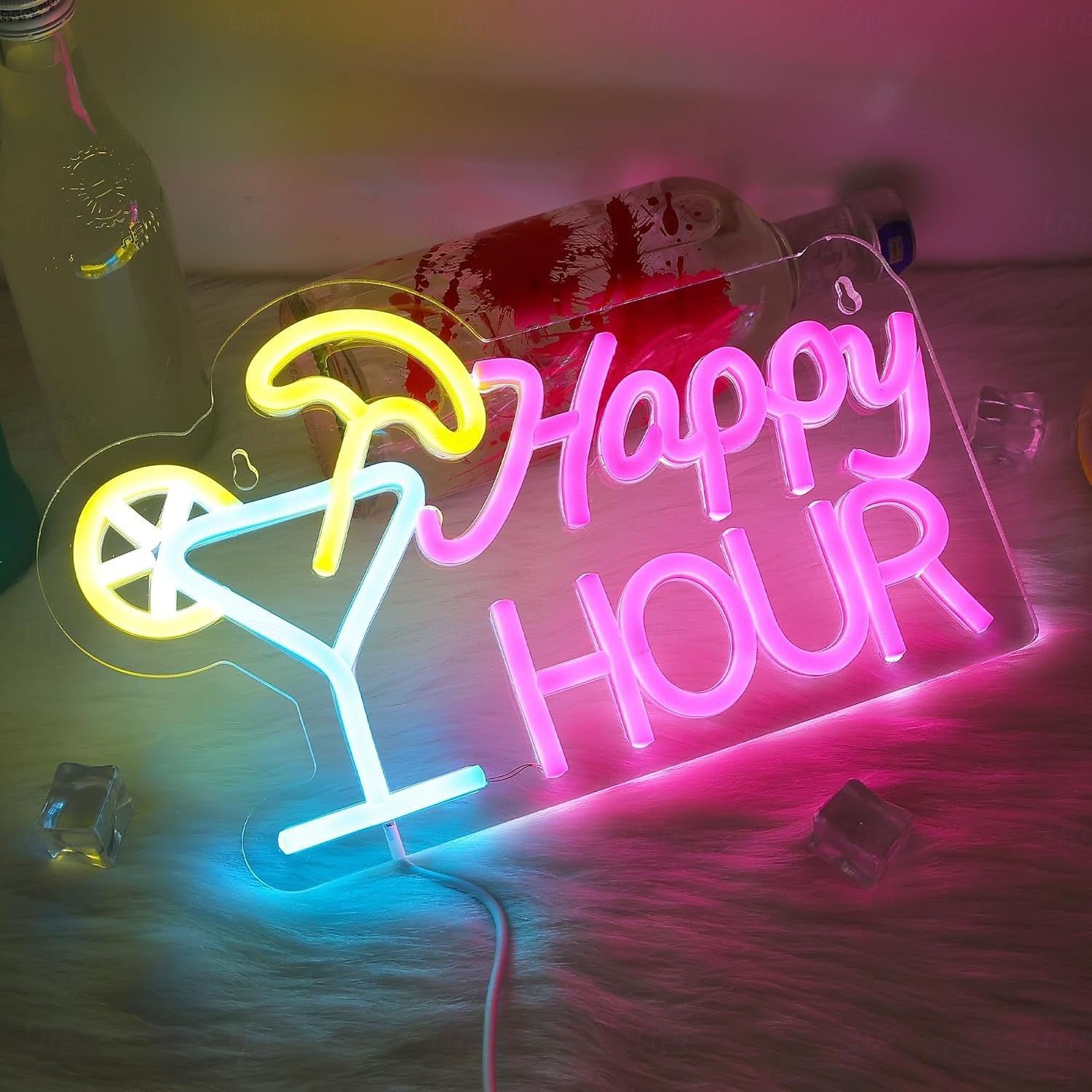 Neonový LED nápis pro koktejlový bar, nastavitelný jas napájený přes USB, svítící párty světlo pro vnitřní bary, restaurace, hospody, salónky, domácí bary, noční kluby, jídelny, párty a ambientní 2026 - $35.99 –P5