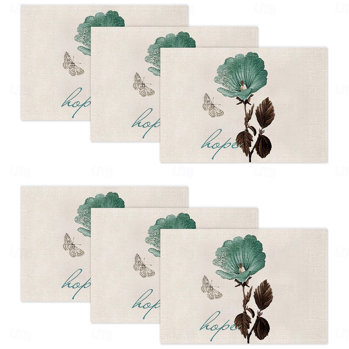 Τραπεζομάντιλο με πεταλούδα ίριδας τεσσάρων εποχών, ορθογώνιο κάλυμμα τραπεζιού από 100% πολυεστέρα, σχέδιο με λουλουδάτο μοτίβο πεταλούδας, πλένεται στο πλυντήριο, ανθεκτικό στη θερμότητα, 2026 - $9.49 –P13