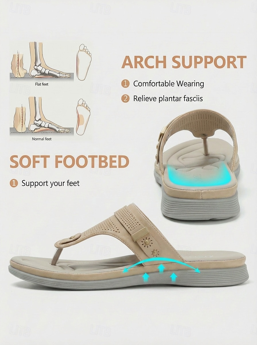 Women's Comfort Platform Slide Sandals, Cushioned Slip-On Sandals with Soft Footbed for Home, Travel & Daily Wear 2026 - $32.99 –P2