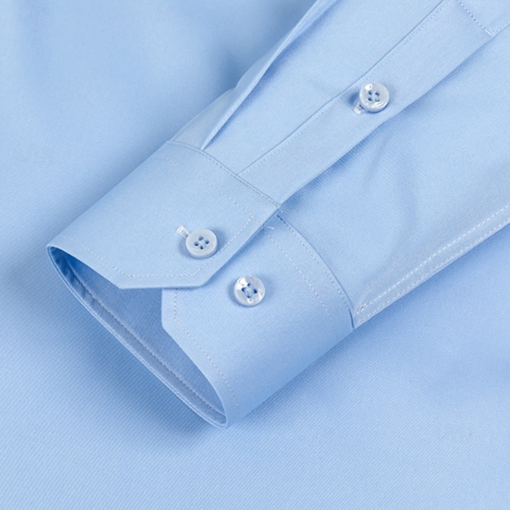 Per uomo Camicia Camicia elegante Camicia button-down Camicia non stiro Semplice Casuale All'aperto Blu Nero Bianco Rosa Manica Lunga Collo ripiegato Estate Primavera Abbigliamento Bottoni del 2026 a $37.99 –P11
