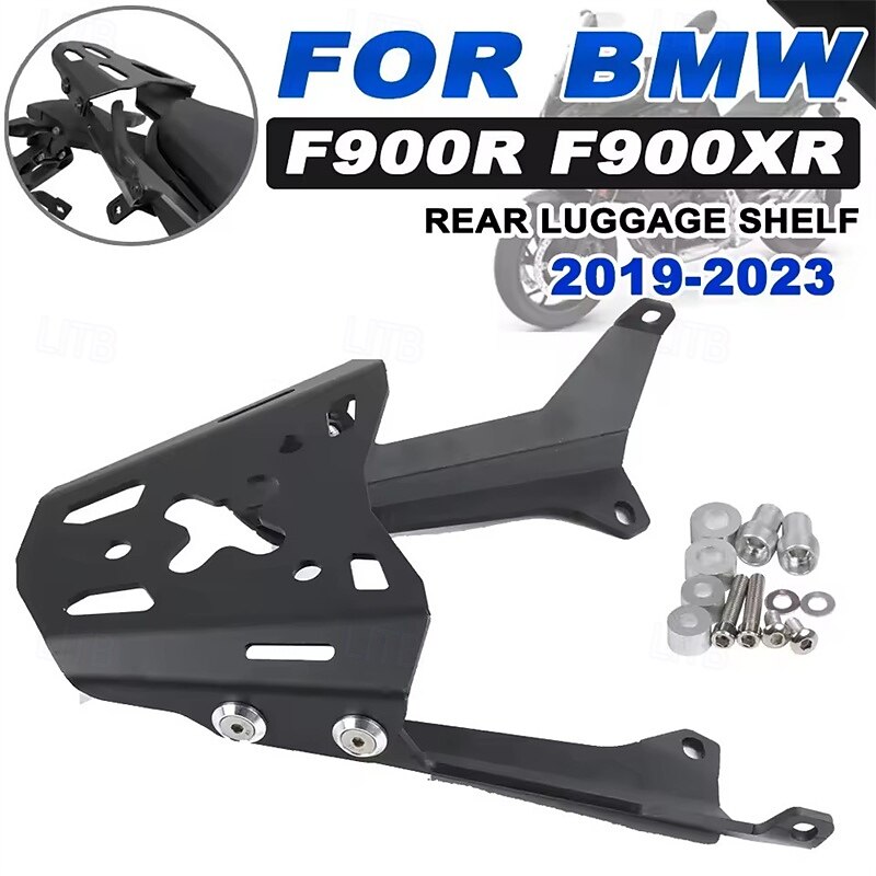 Rear Luggage Carrier Shelf Tail Rack for BMW F900R F900XR 2019 2020 2021 2022 2023, Motorcycle Cargo Support Bracket Accessories, High Strength Metal Construction, Black 2026 - $96.99 –P1