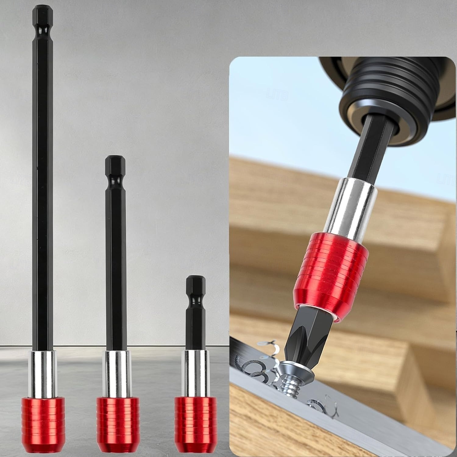 Conjunto de 3 pontas de chave de fenda magnéticas com ponta Phillips PH2 e anel magnético para fixação de parafusos, encaixe hexagonal de 1/4", pontas de extensão longa para furadeira, trabalhos em de 2026 por $14.99 –P1
