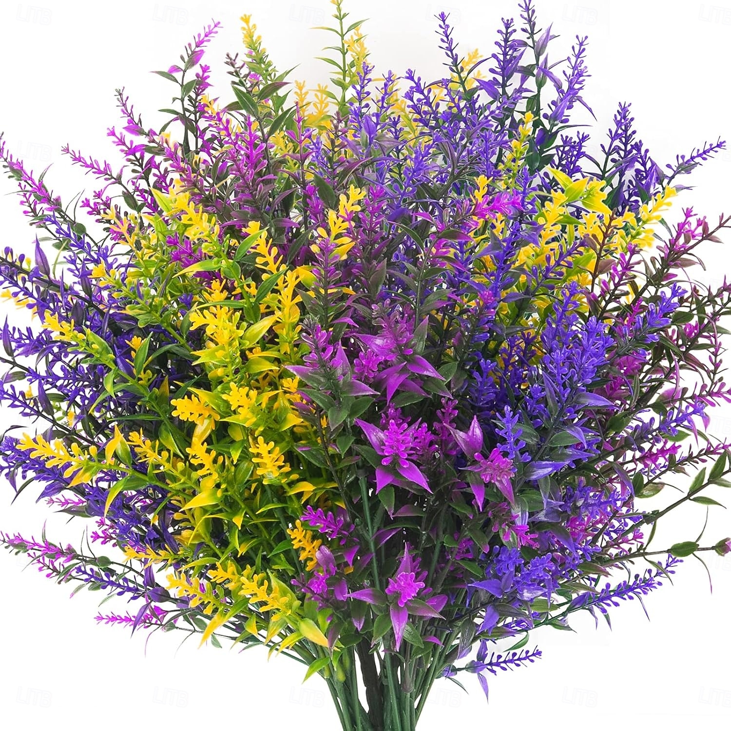 9 Bundles Artificial Lavender Flowers Outdoor UV Resistant Fake Plastic Flowers Faux Plastic Shrubs for Indoor Outdoor Window Home Garden Decoration 2026 - $13.49 –P1