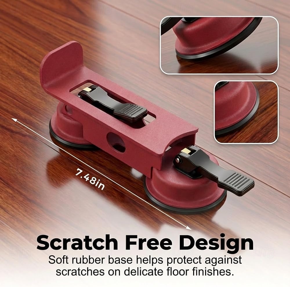 Floor Suction Cup Tool, Adjustable Height Floor Gap Fixer Tool, Carbon Steel Floor Suction Cup Tool With Rubber Pad, Heavy-Duty Laminate Flooring Tools For Wood And Vinyl Planks For Home DIY 2026 - $22.99 –P3