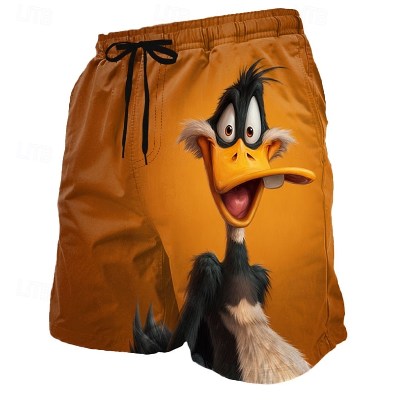 Bărbați Amuzant Rață animale de desene animate Boxeri înot Costume de baie Pantaloni scurți de baie Pantaloni Scurti Talie medie Hawaiană Vacanta la plaja Buzunare laterale Căptușeală din plasă Talie 2026 - $20.99 –P2
