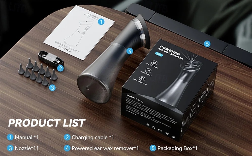 Water Ear Irrigation System, Electric Ear Wax Removal Tool with 10 Replacement Tips, USB-C Rechargeable Ear Cleaner for Safe & Comfortable Wax Removal, Professional Earwax Remover Kit 2026 - $93.99 –P10