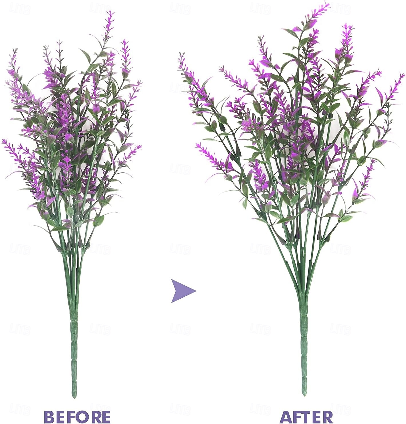 9 Bundles Artificial Lavender Flowers Outdoor UV Resistant Fake Plastic Flowers Faux Plastic Shrubs for Indoor Outdoor Window Home Garden Decoration 2026 - $13.49 –P9