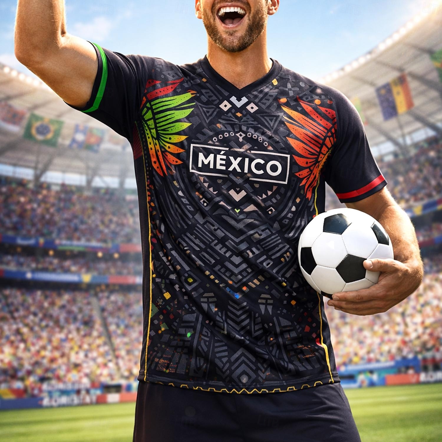 Herren Frankreich Fußball-Sommer Global Match Pullover-Oberteile Laufshirt Sommer Farbblock Kurzarm UPF 50 Schnelltrocknend Atmungsaktiv Leger Laufen Joggen Fitness Schwarz Sportbekleidung 2026 - $20.99 –P1