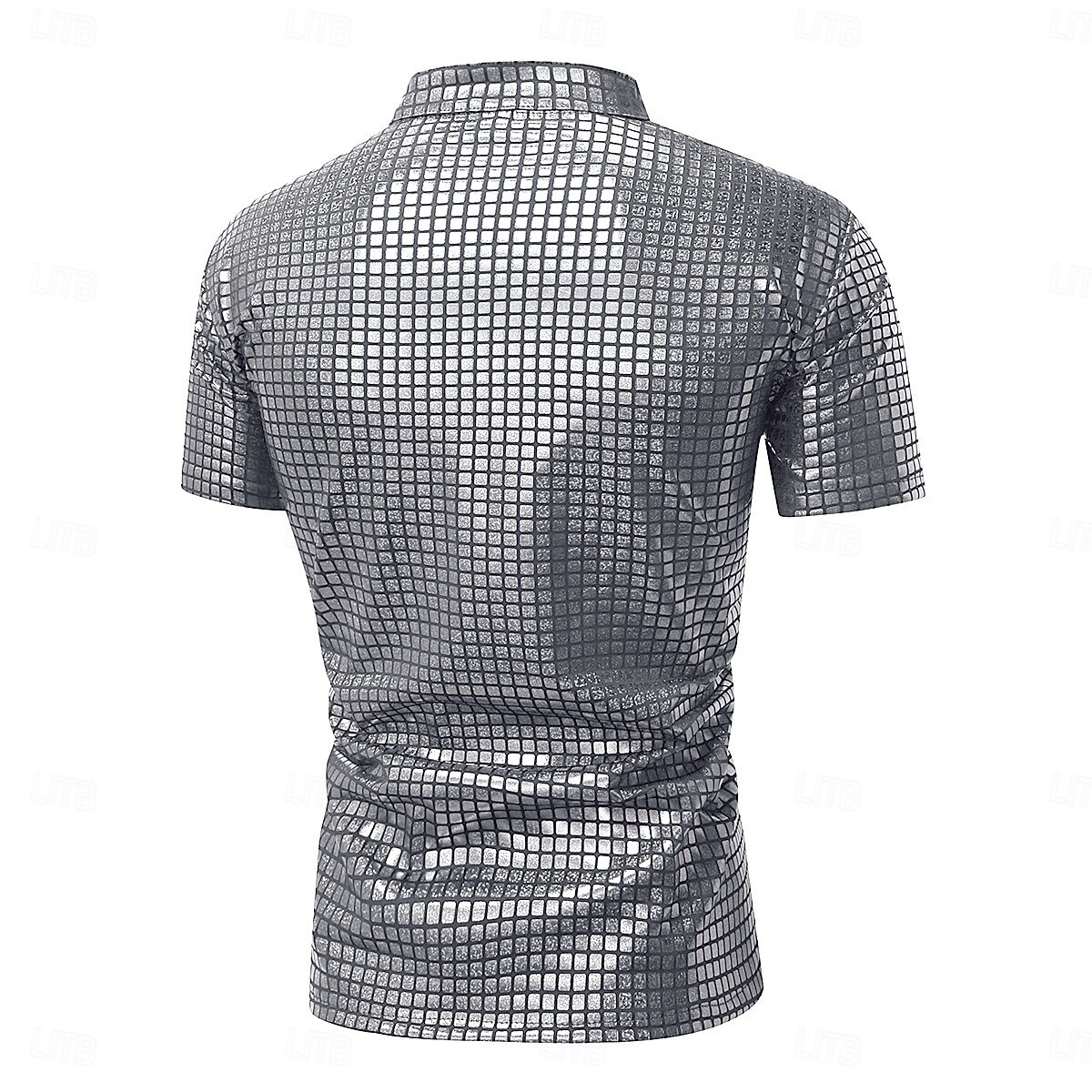 Retro / vintage Discotecă Anii 1980 Tricou Tricou POLO Mâneci scurte Disc Metalic strălucitor Metalic cadrilat Costume de fancy Bărbați Carnaval Petrecere Măr Adulți Cămașă Primavara vara 2026 - $31.99 –P8