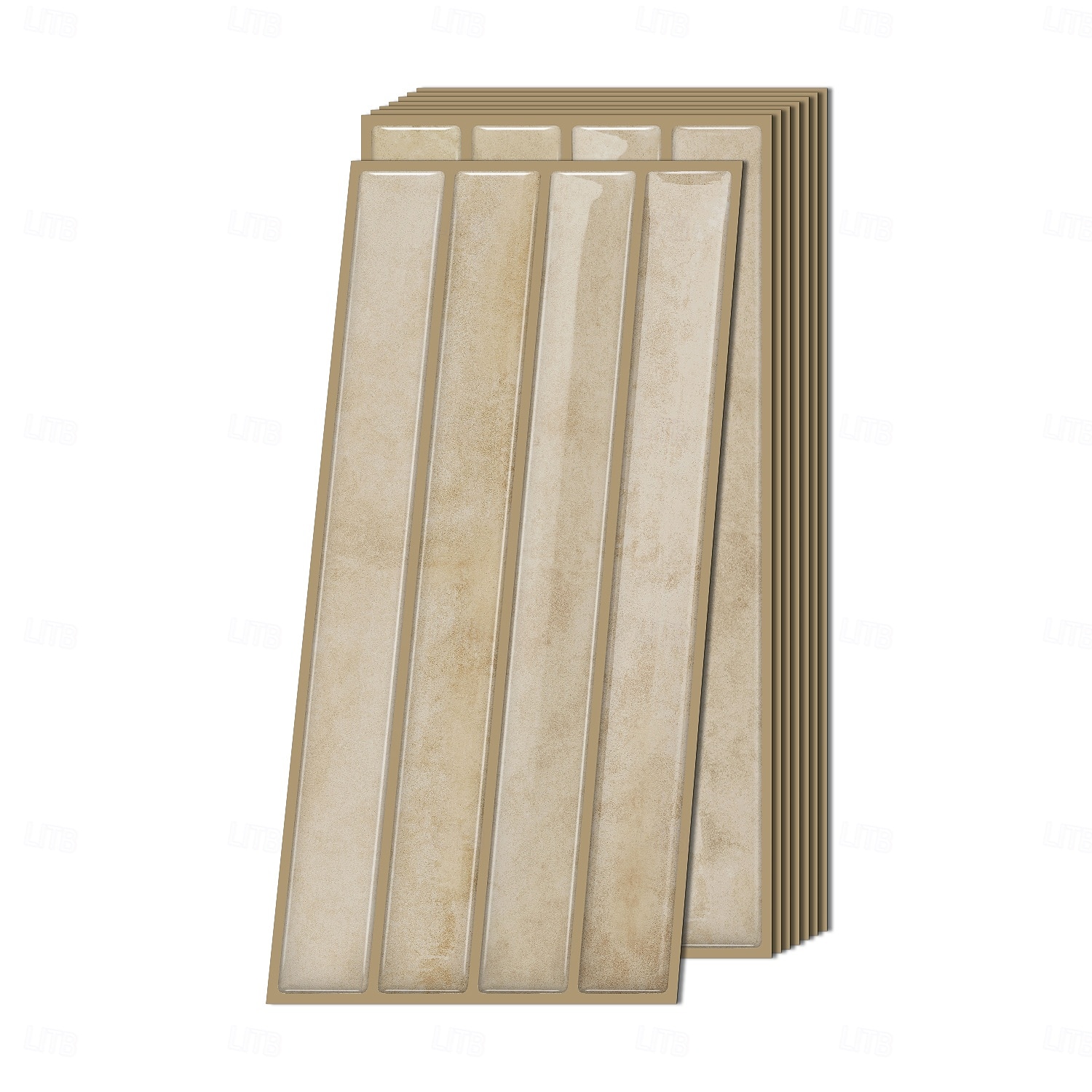 20pcs 3d Self-Adhesive Wall Imitation Tile Sticker, Light Beige Decorative Pattern Removable Wall Sticker, Used For Kitchen Back Fender, Bedroom Living Room Decoration Home Wall Renovation Decorative 2026 - $45.99 –P18