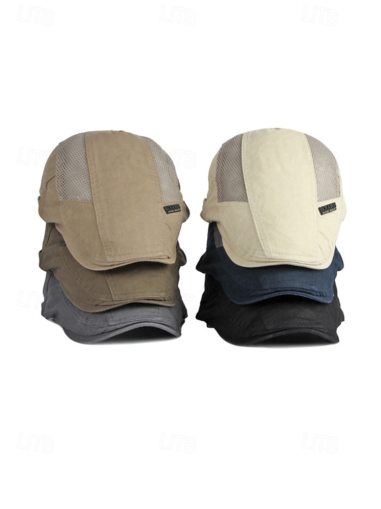 Berretto piatto da uomo in cotone a rete, regolabile e traspirante, modello newsboy ivy hat, ideale per l'uso quotidiano, le vacanze al mare, i viaggi e lo stile estivo all'aperto. del 2026 a $14.99 –P5