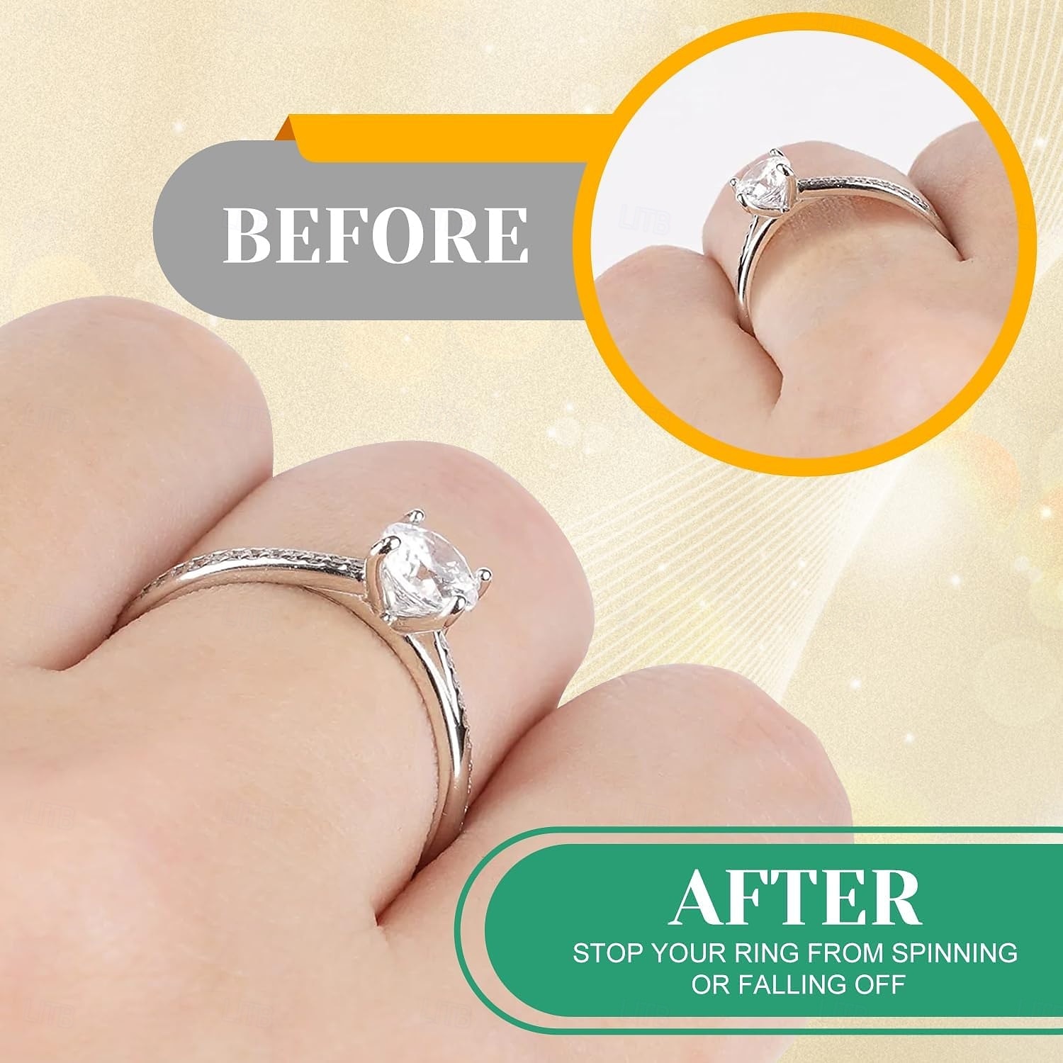 Ajusteurs de taille de bague pour bagues trop grandes (lot de 14) : ajusteurs invisibles en silicone, protège-bagues, entretoises et redimensionneurs pour femmes et hommes. Permet de réduire la taille de 2026 ? $9.99 –P7
