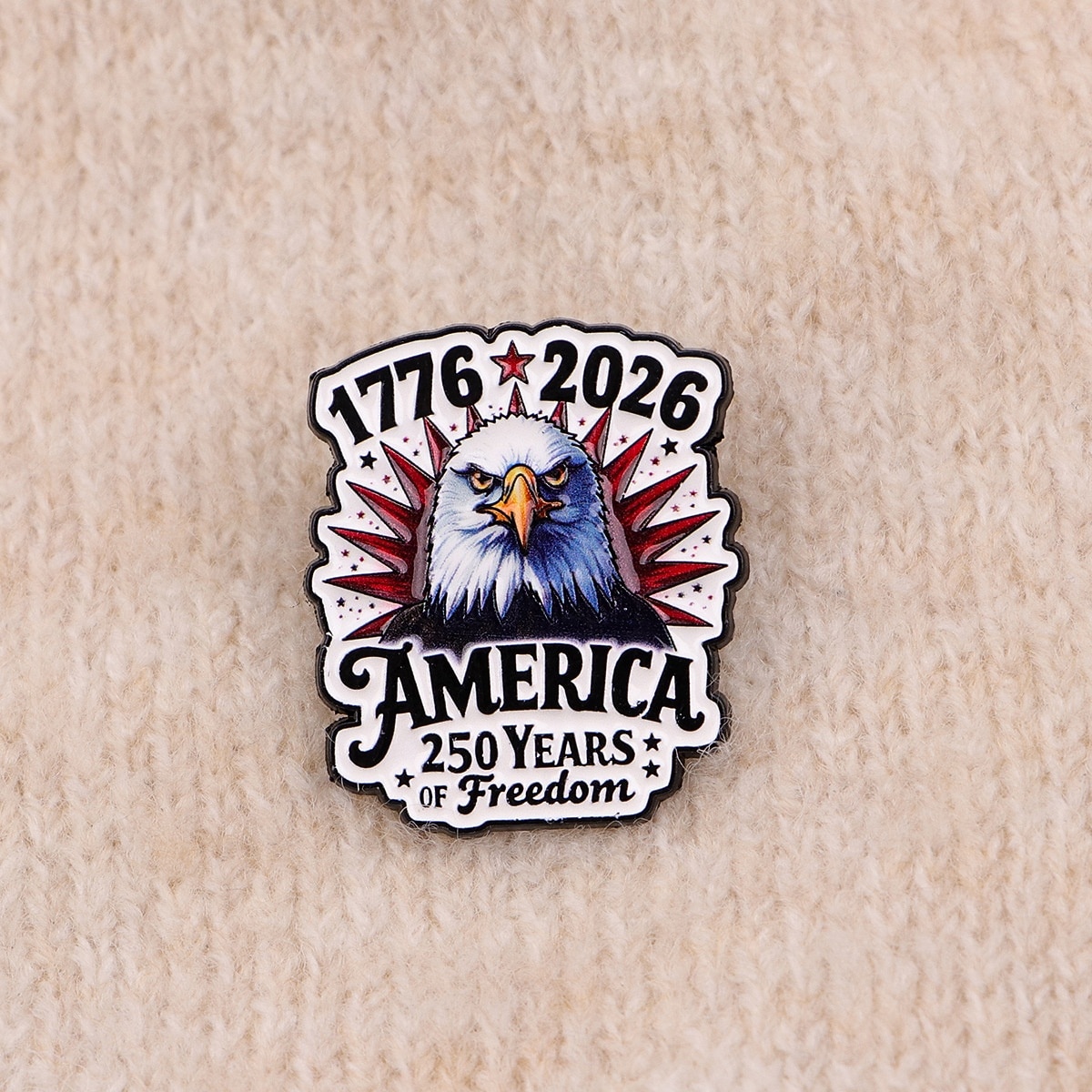 Conjunto de 8 pins de esmalte comemorativos do 250º aniversário dos EUA, com emblemas patrióticos de metal, incluindo a bandeira dos EUA em estilo cartoon e a Estátua da Liberdade. &Águia-careca, de 2026 por $25.99 –P4